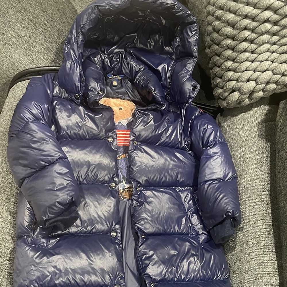 Gently used size 6 Polo long bubble coat